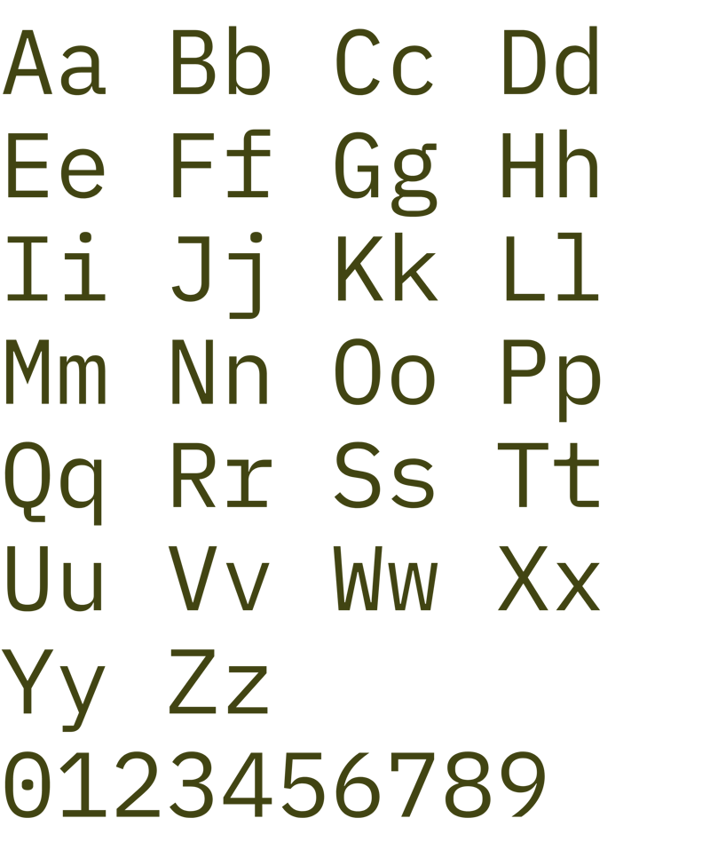 font_overview_franklin_IBM_plex_mono_regular
